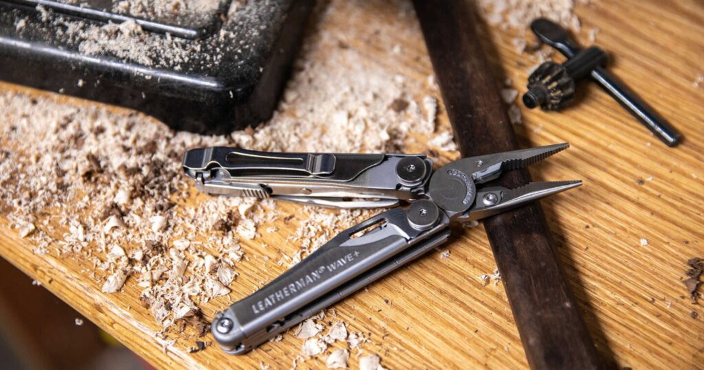 Leatherman multitool met vervangbare draadknippers in close-up