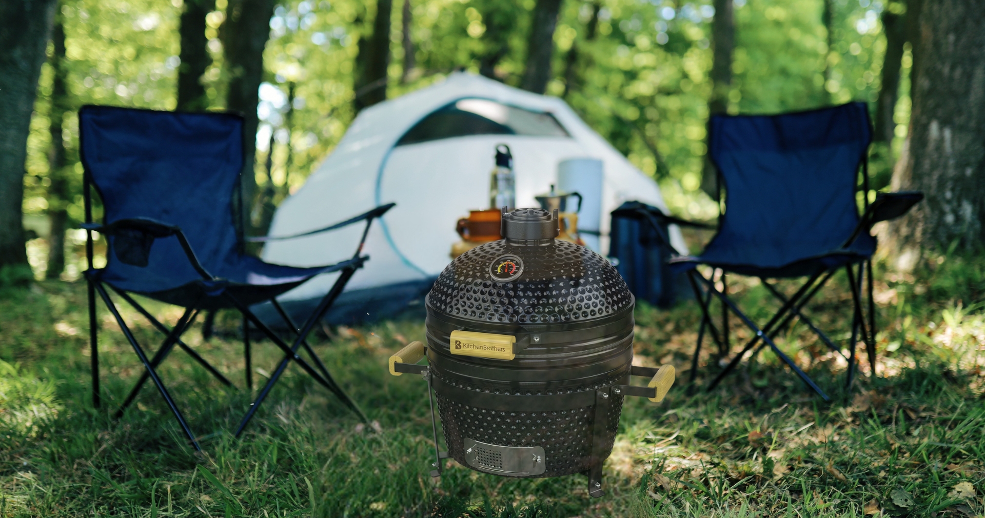 KitchenBrothers Kamado BBQ 16 inch.